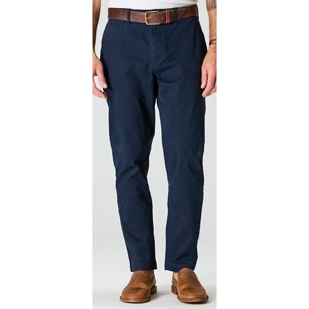 Huckberry 365 Flint & Tinder Men's Soft Twill Chino Pants - Slim - Navy - 40x30